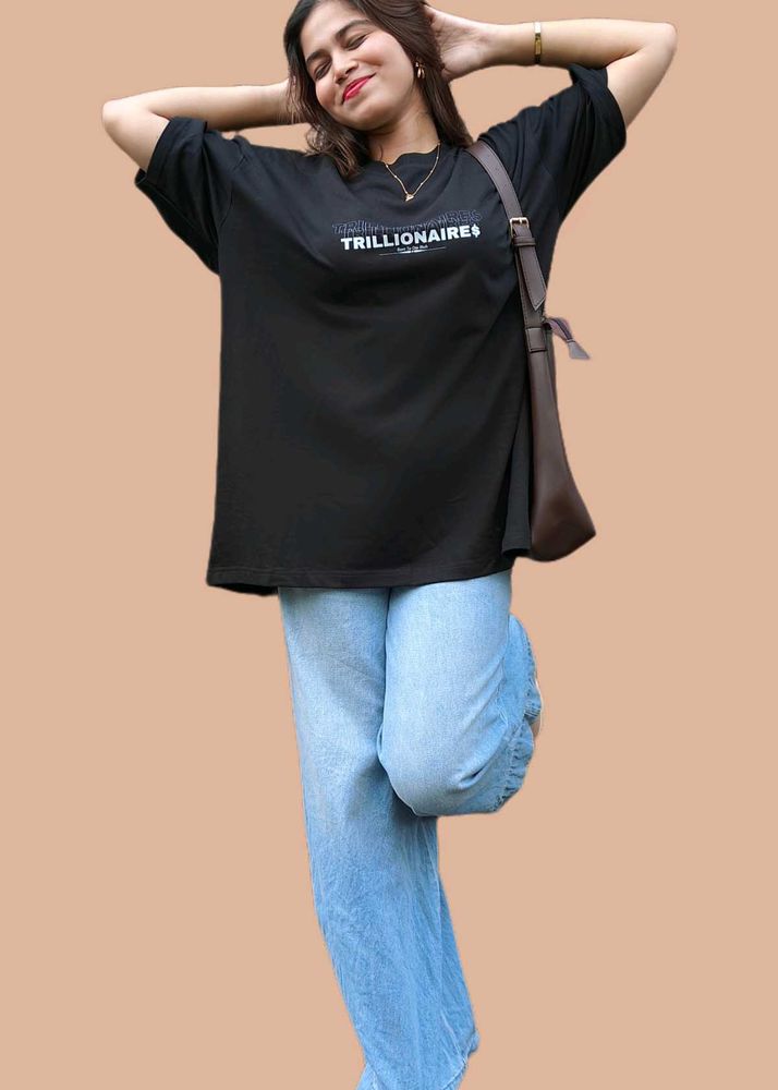 Unisex- Black Graphic Tee
