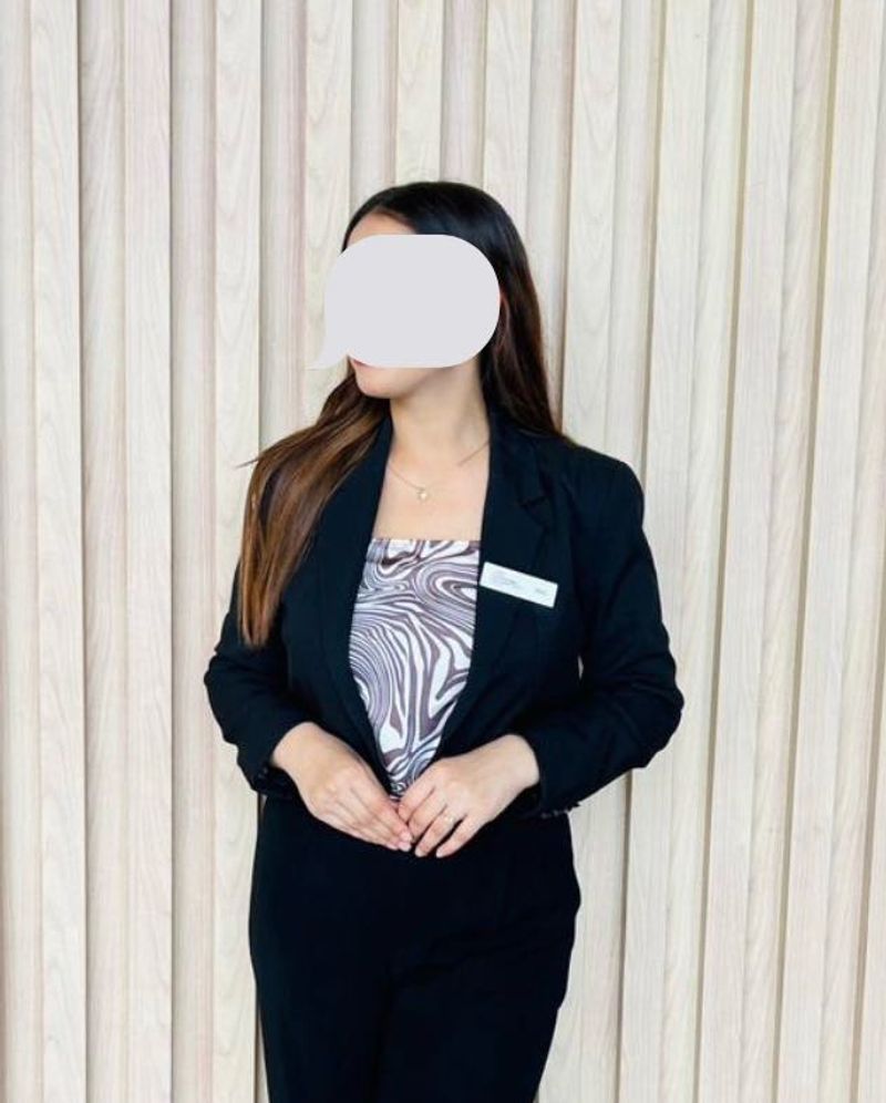 Girls Short Black Coat