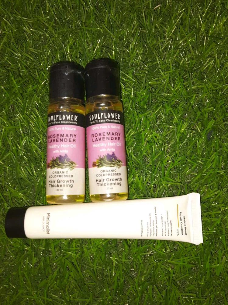 Pack Of Two Soulflower Healthy Hair Oil