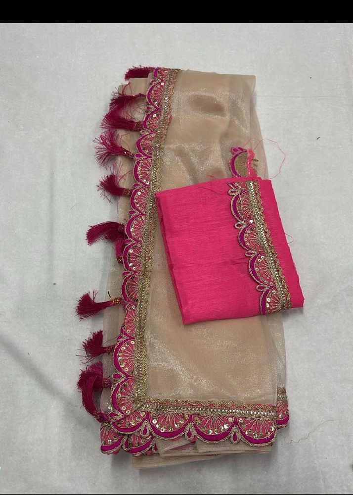 Elegant Embroidered Saree