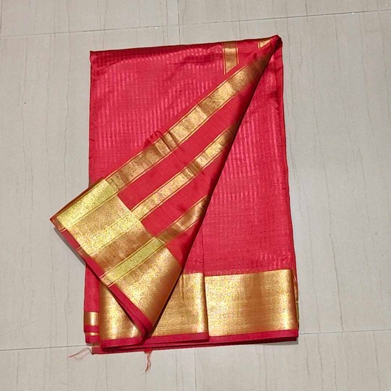 Red &amp; Gold Saree