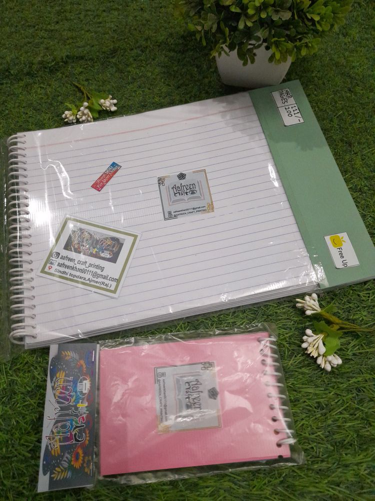 📢200 Pages Spiral Copy (Colour notebook Free 🆓)