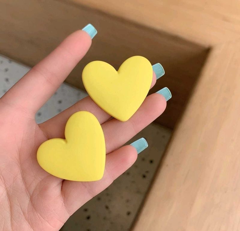 Heart Shaped Korean Earrings