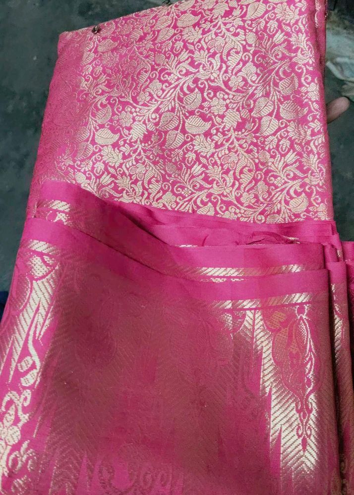 Pink Banarasi Silk Saree