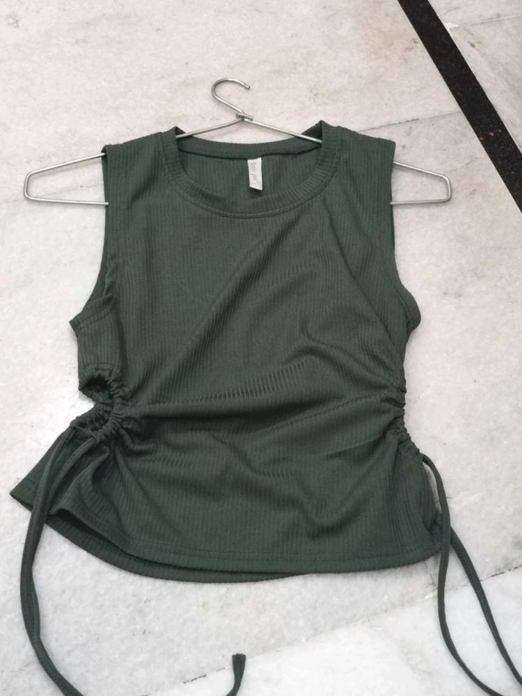 Olive Green Tank Top
