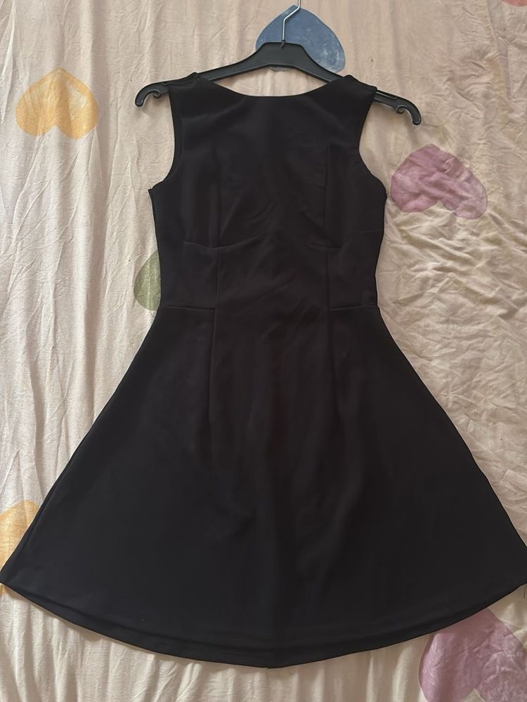 Black Fit &amp; Flare Dress
