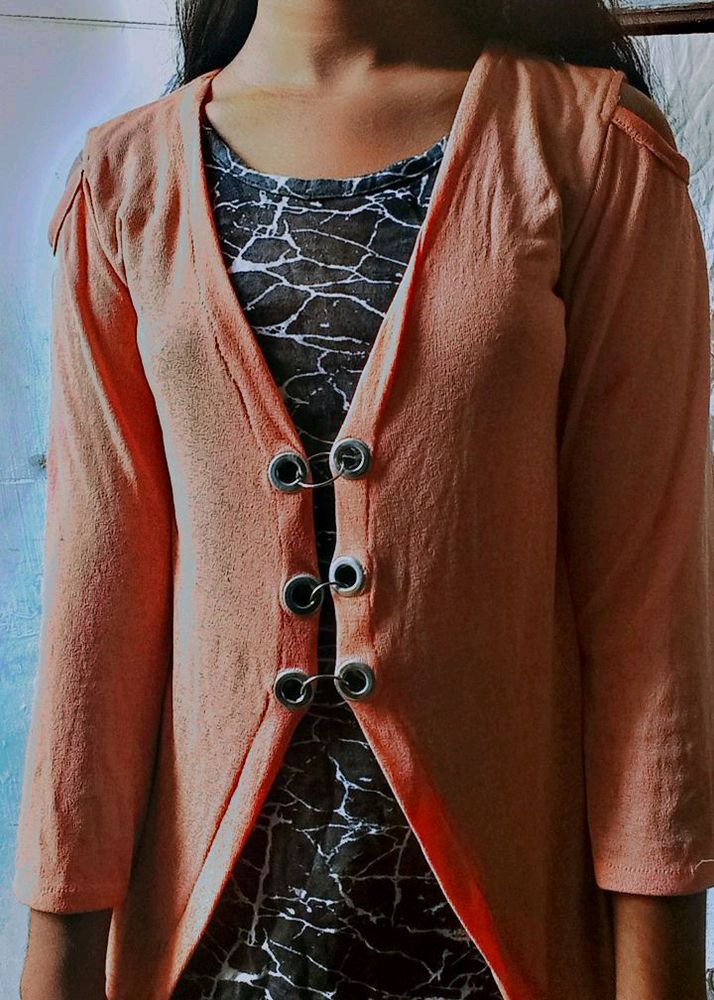 Shoulder Cut Top For Girls.