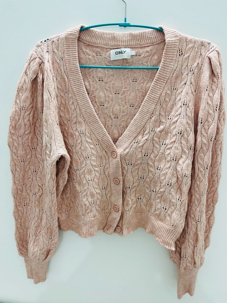 ONLY Pink Knit Cardigan