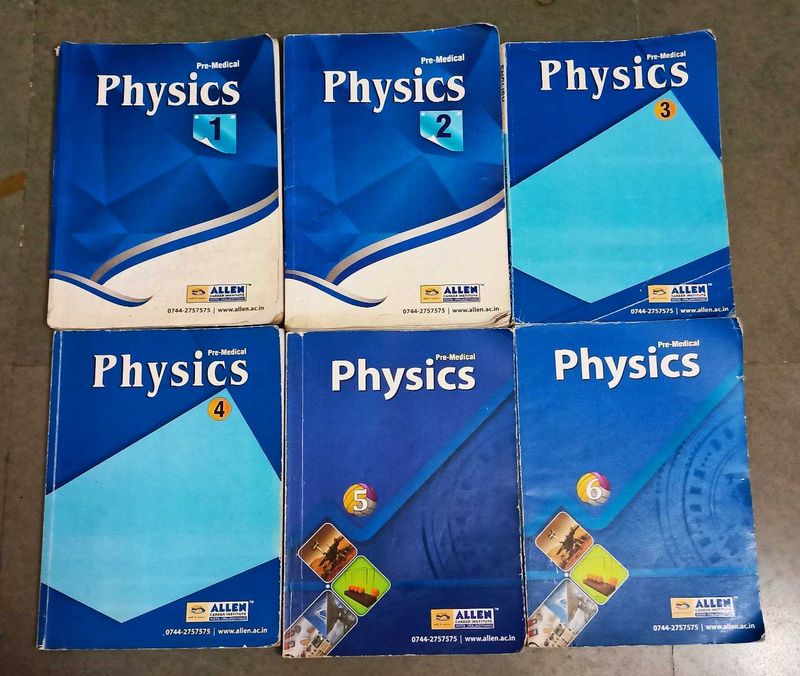 Allen Physics Books (Pre-Medical) - Set of 6