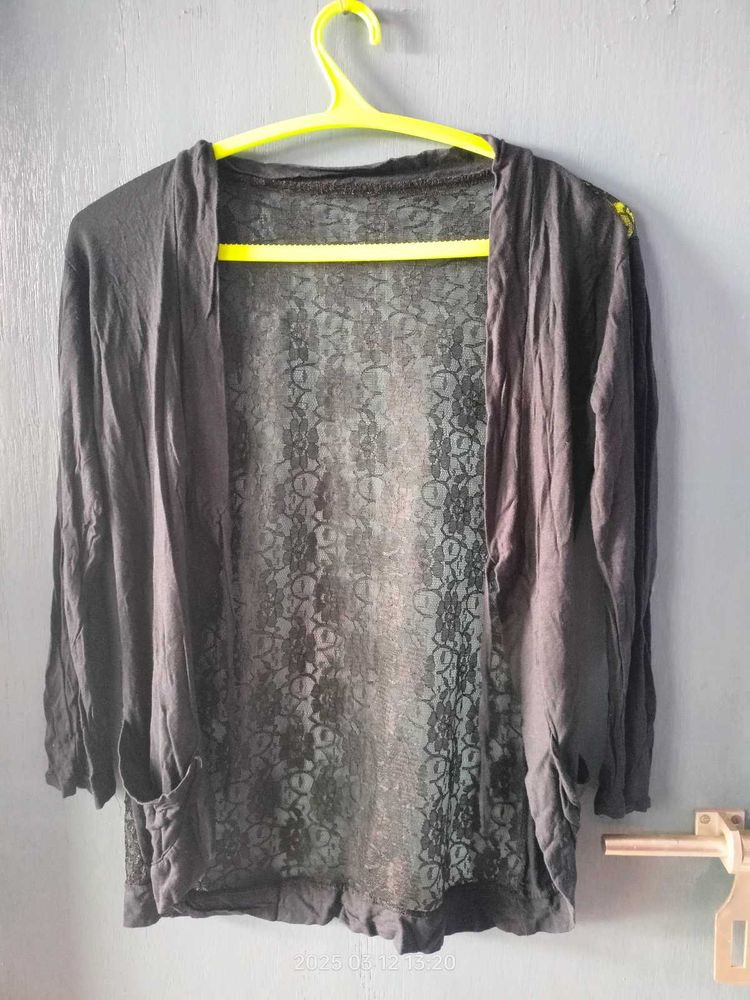 Black Sheer Shrug