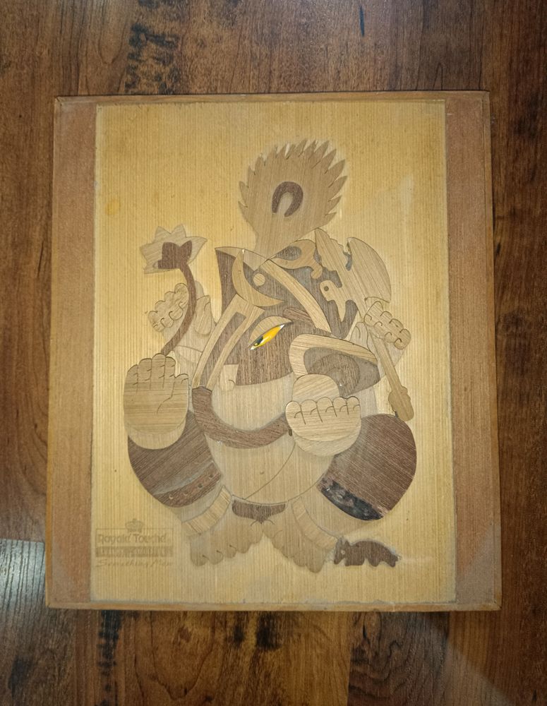 3D Wooden Ganesha Photo Frame