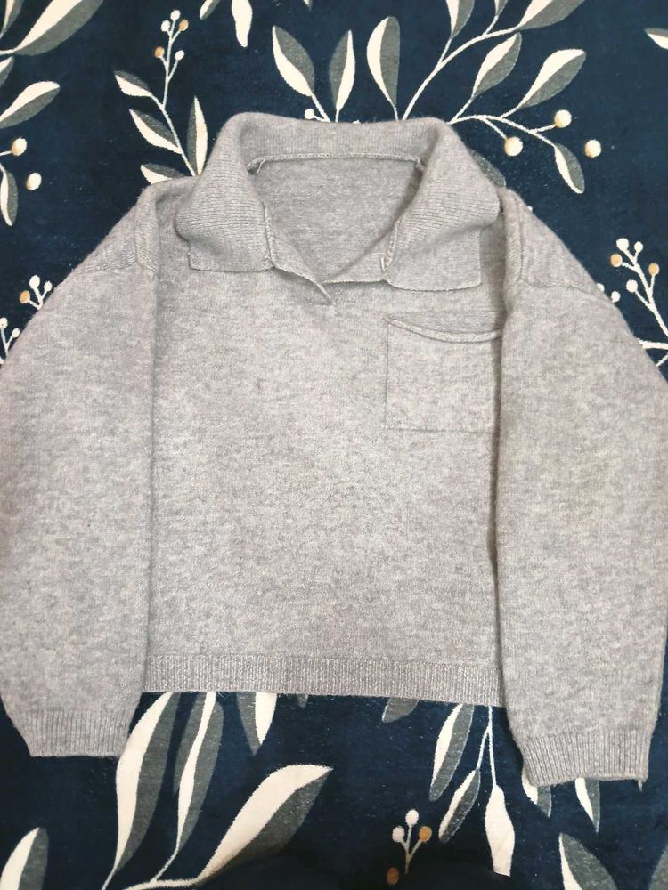 Gray Pullover Sweater
