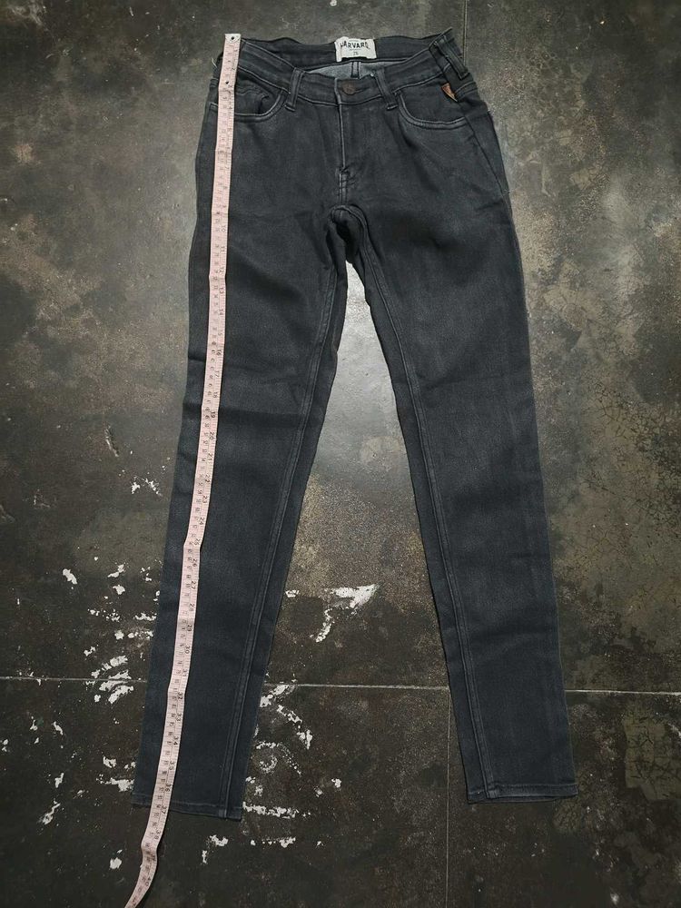 Dark Grey Denim Jeans