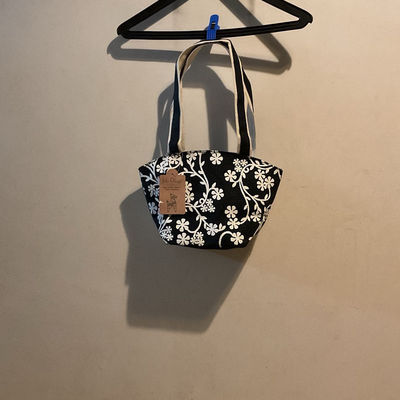 Floral Print Mini Tote Bag