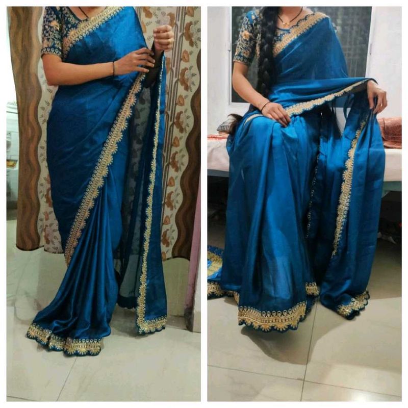 Elegant Blue Saree