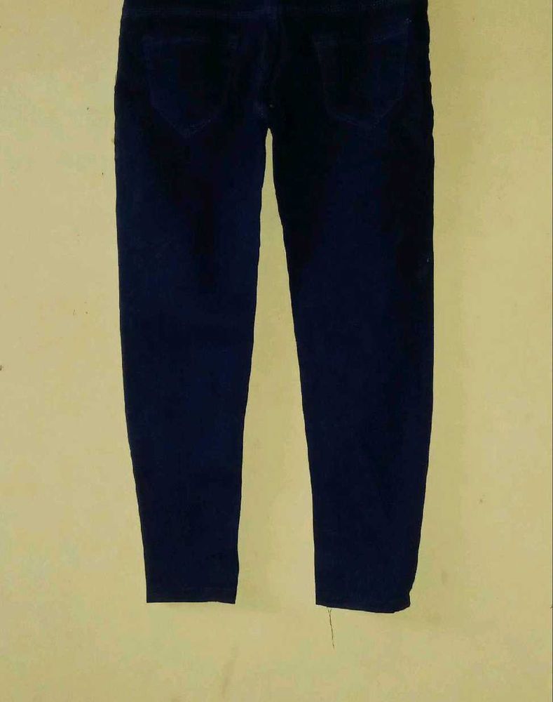 Navy Blue And Black Jeans