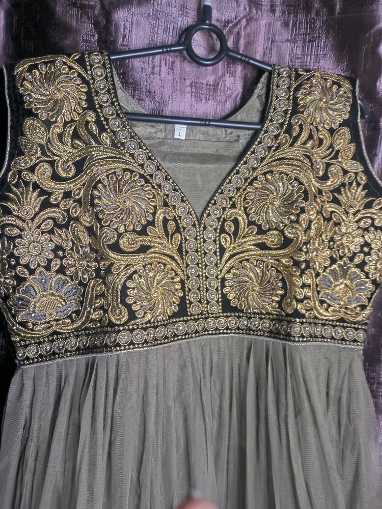 New Brown Anarkali