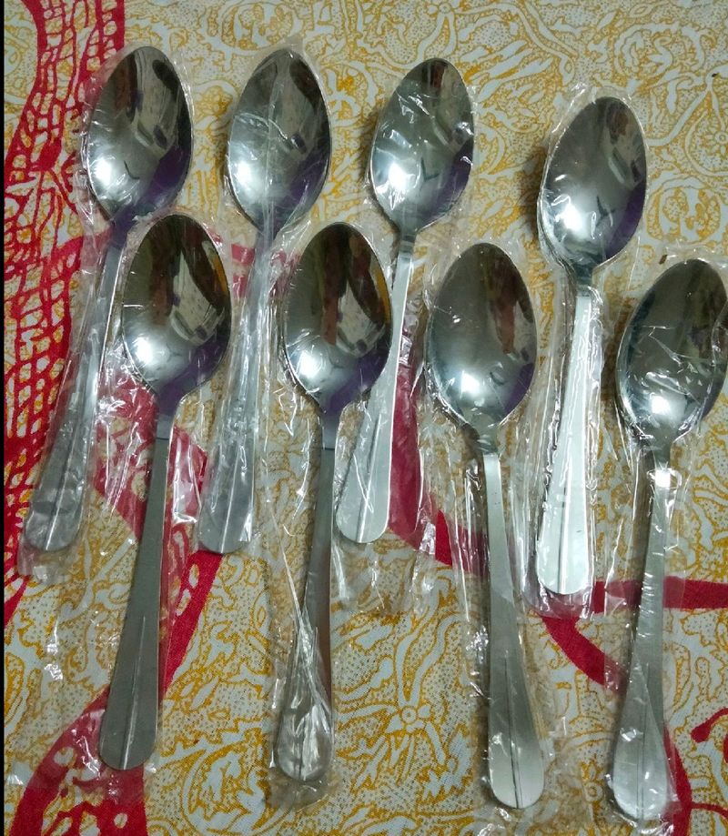 Stainless Steel Spoons - Set of 6
