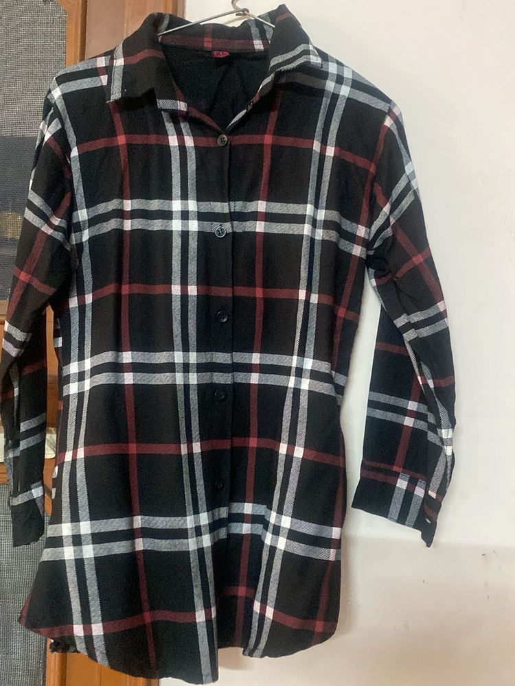 Plaid Button-Down Shirt