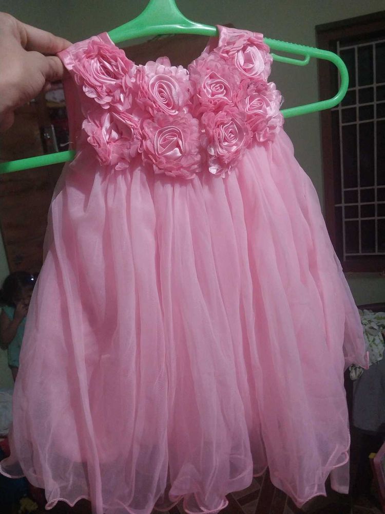Pink Dress For Baby Girl