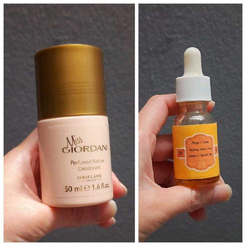 ORIFLAME GIORDANI  ROLL ON + PAPAYA &amp; LEMON SERUM