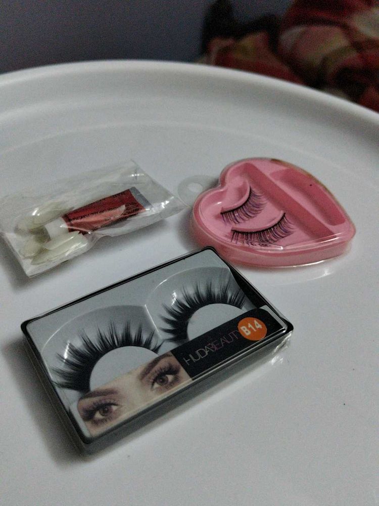 Two Eye Lashes + Nails Combo