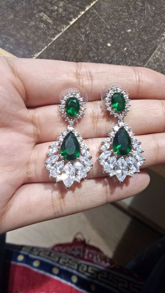 cubic zicronia  earrings