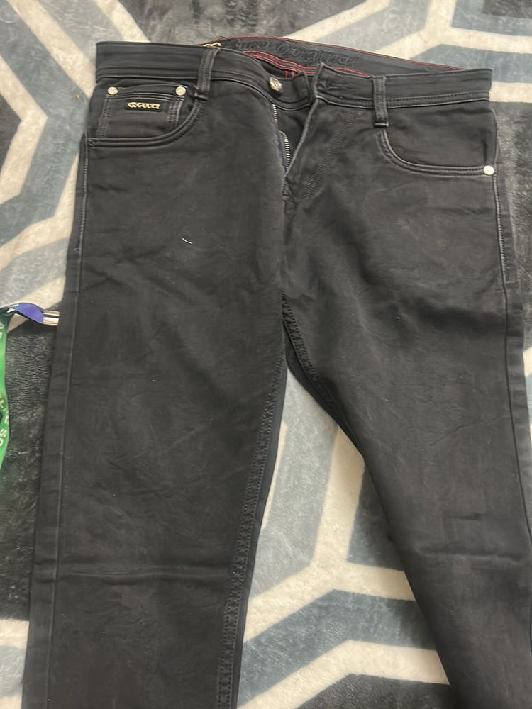 Stylish Gray Denim Jeans