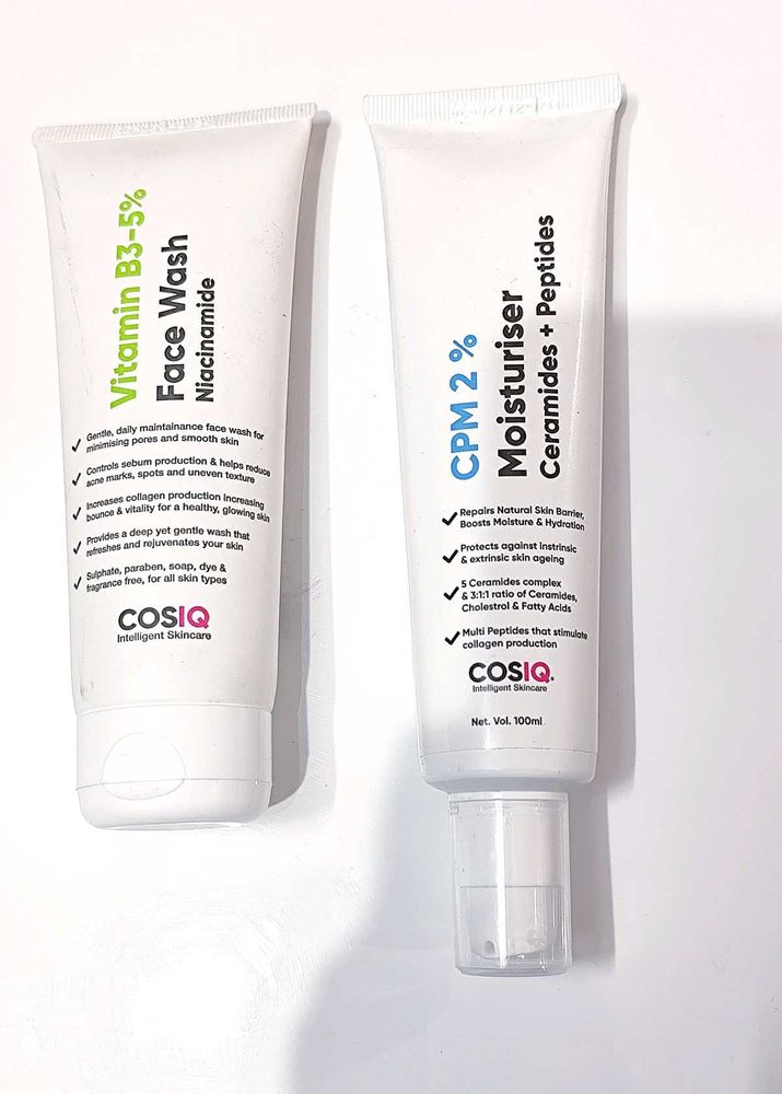 COSIQ Face Wash &amp; Moisturiser