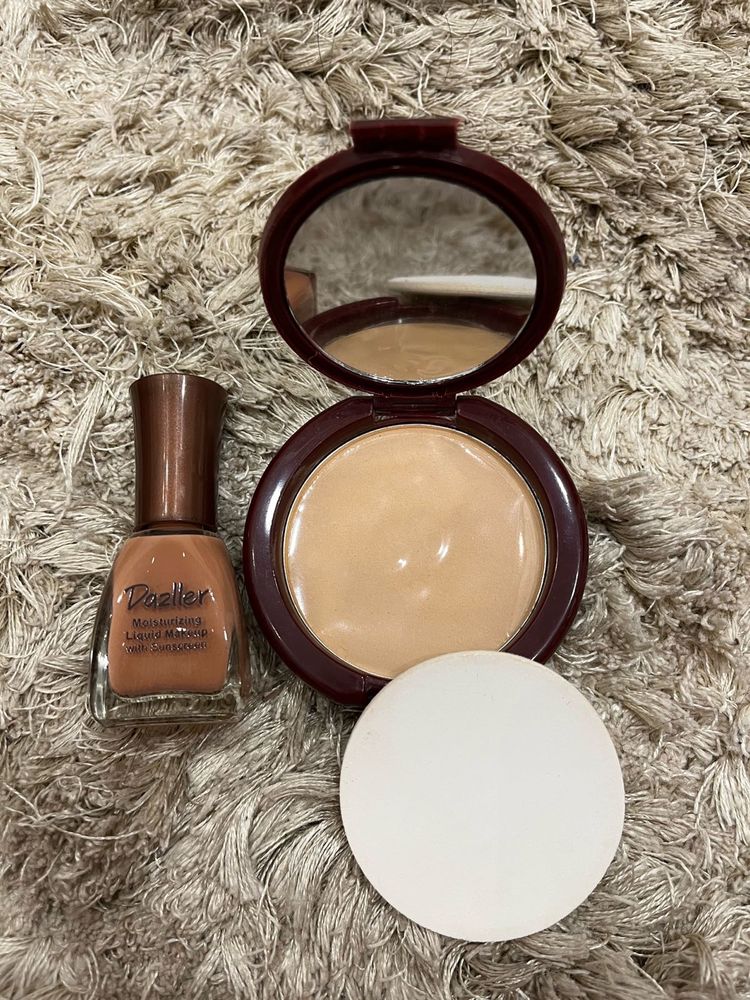 Dazller Liquid Foundation With Compact Powder