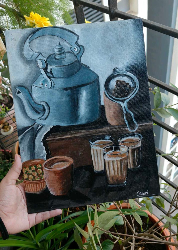 Tea Time Painting (Potrait)