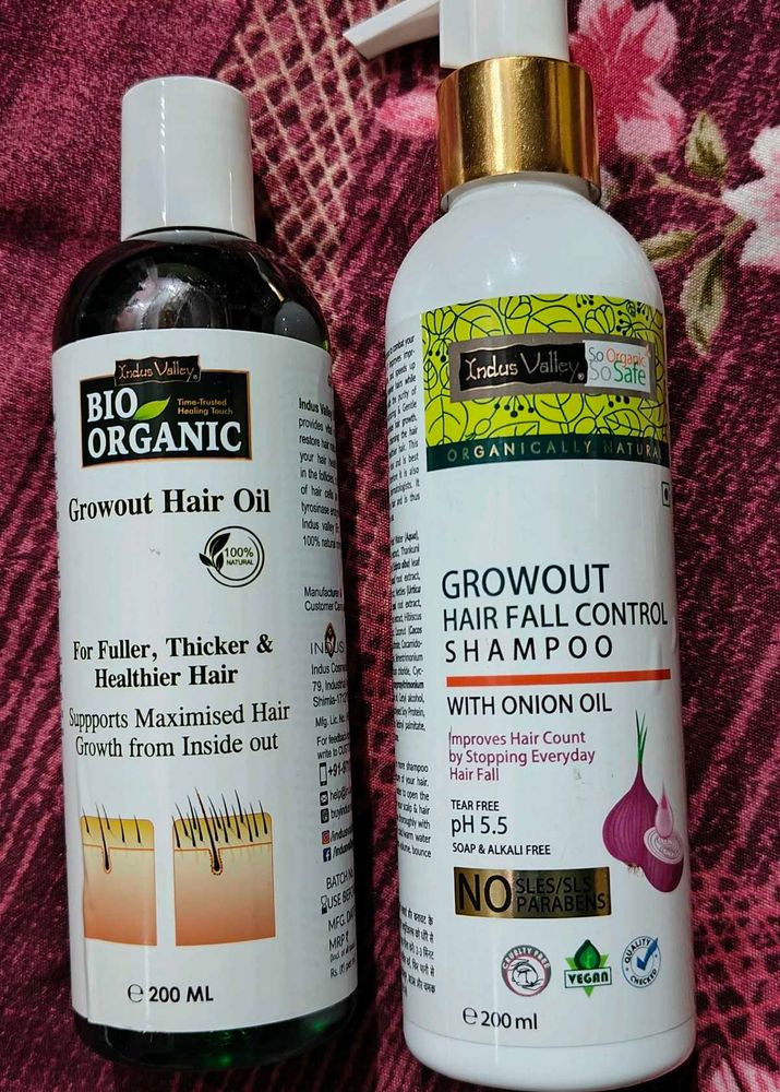 Indus Valley Growout Hair Oil &amp; Shampoo Set