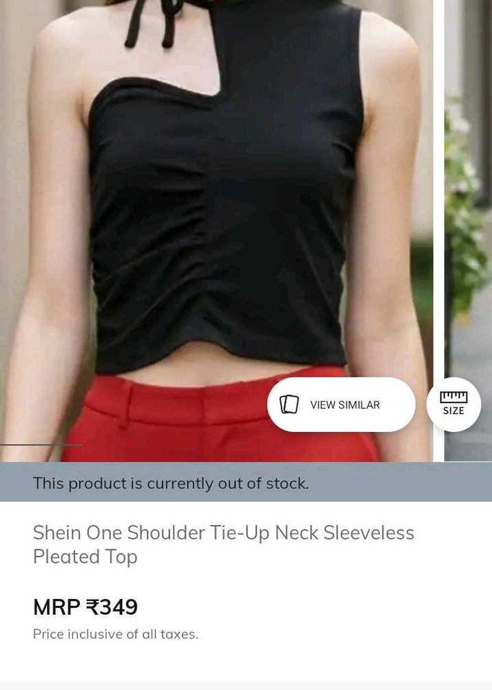 Shein One Shoulder Top with tag