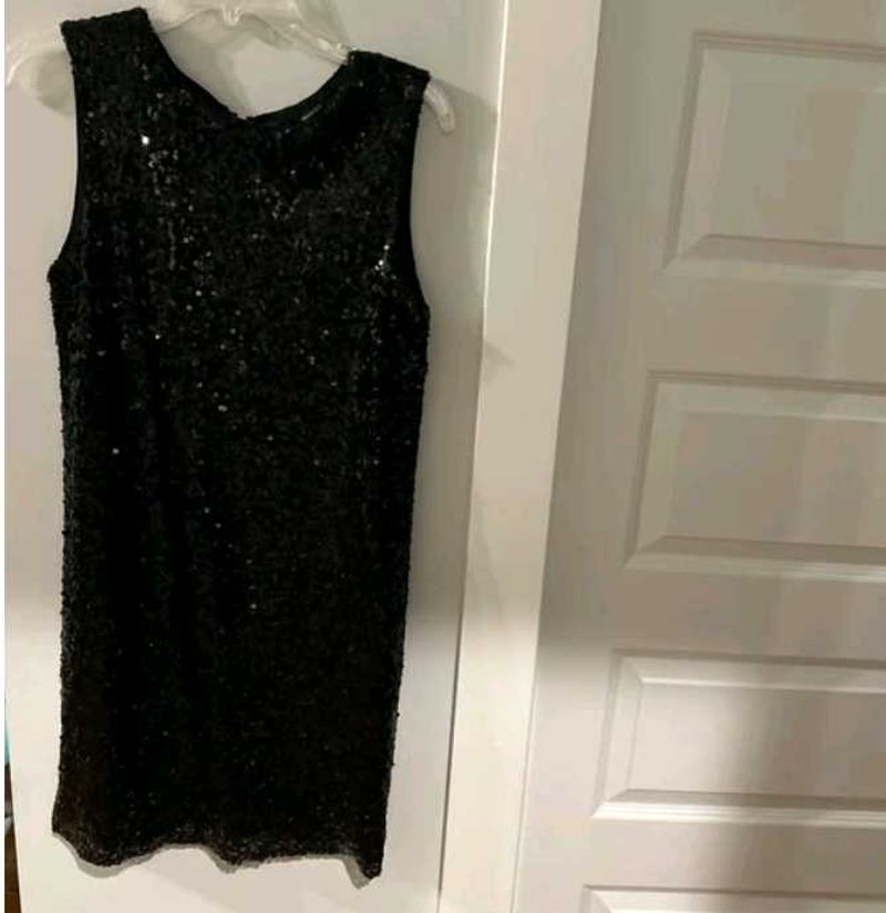 Mango BlackSequin Party Dress