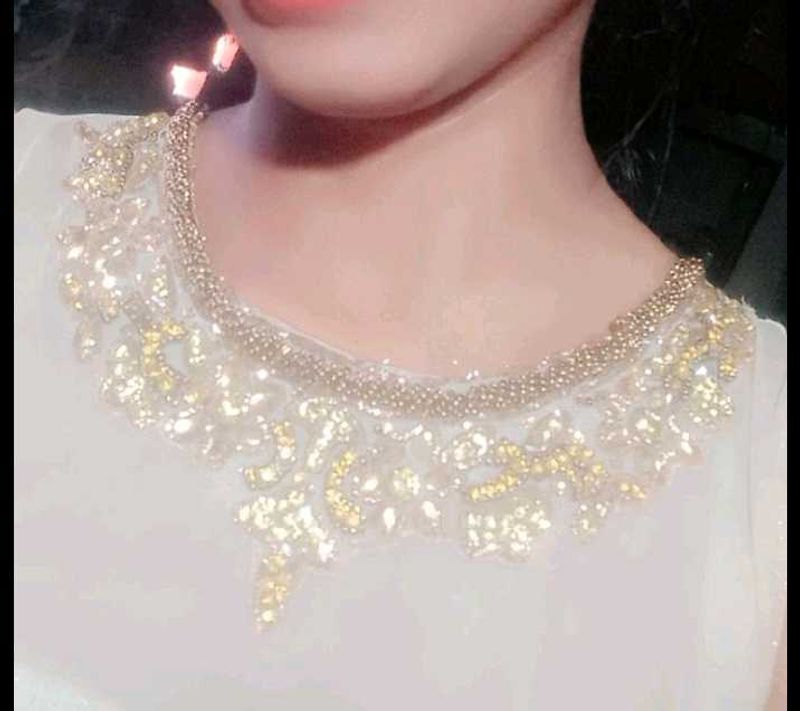 White Net Gown