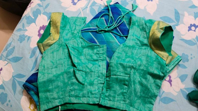 Cotton Saree With Blouse.