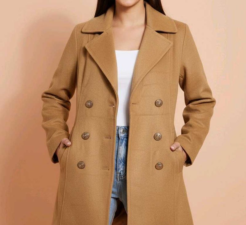 Stylish Tan Trench Coat⭐ 🧥
