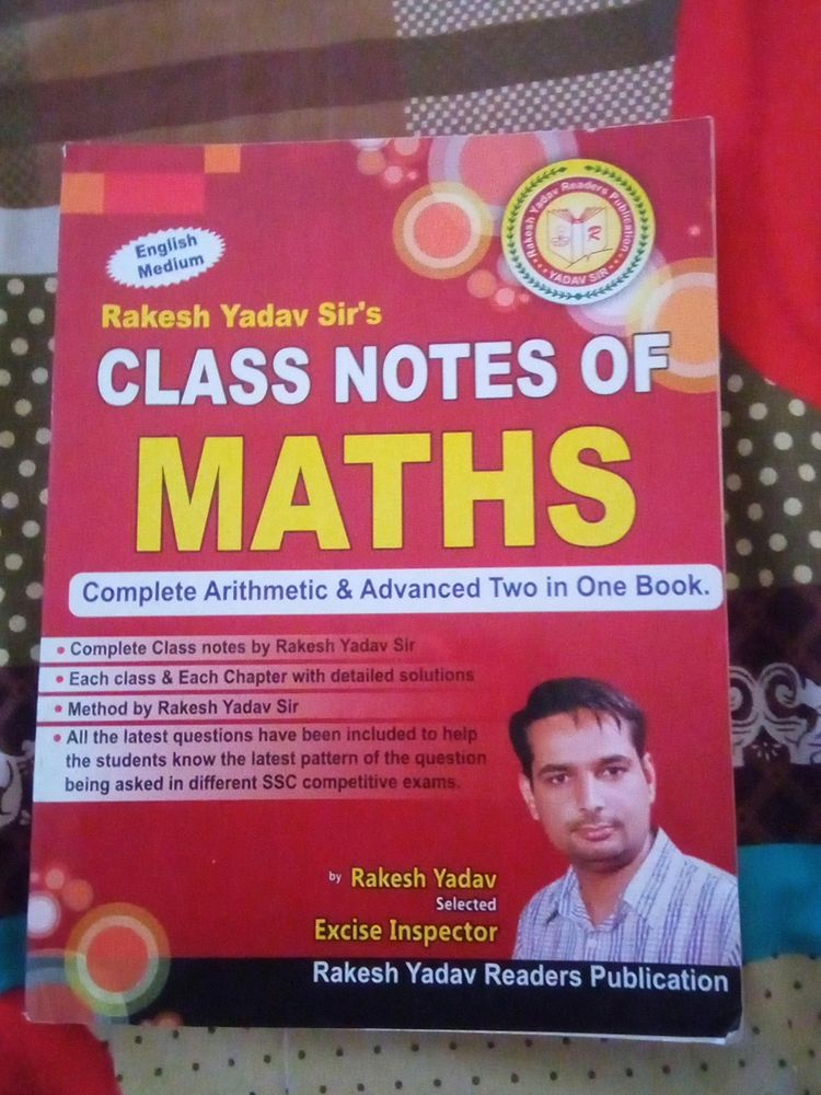 Rakesh Yadav Maths Class Notes Book
