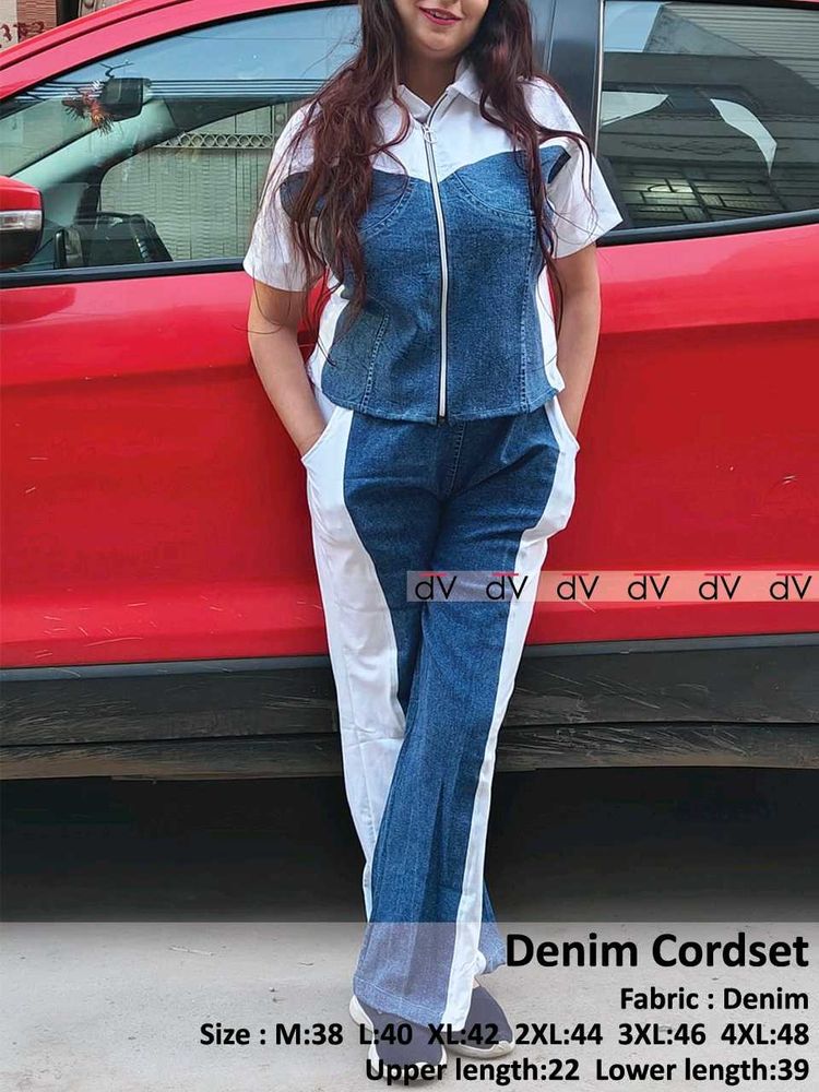 Denim Cordset - Trendy &amp; Chic