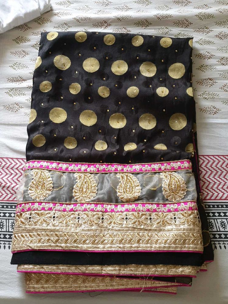 Gorgeous Georgette Like Vintage Black Saree