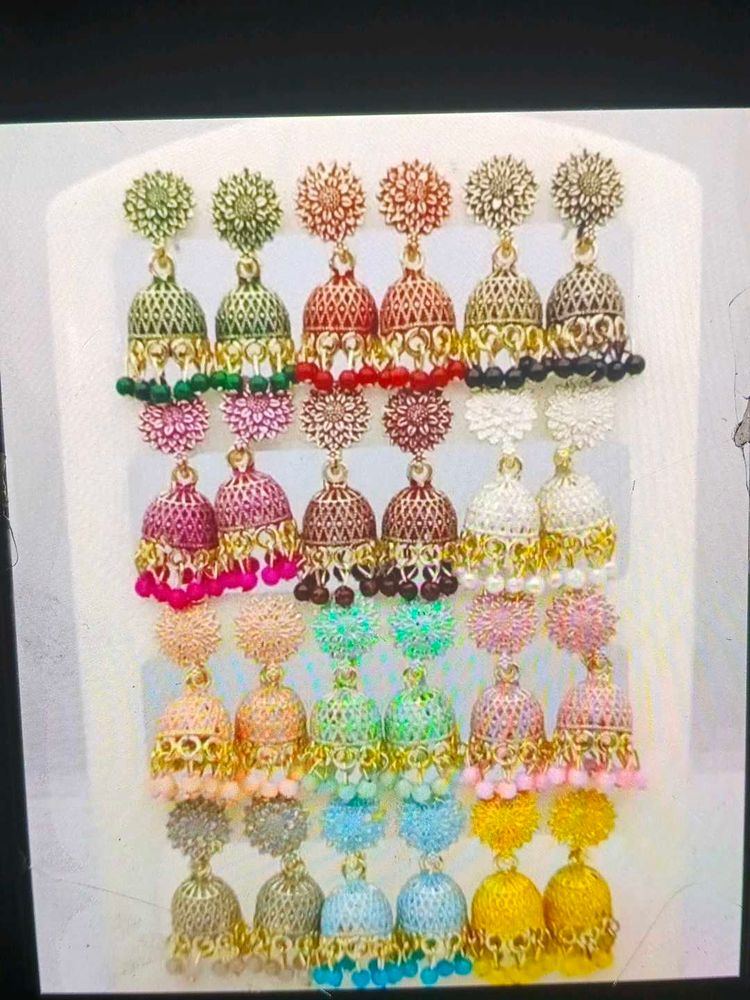 Colorful Jhumka Earring Collection