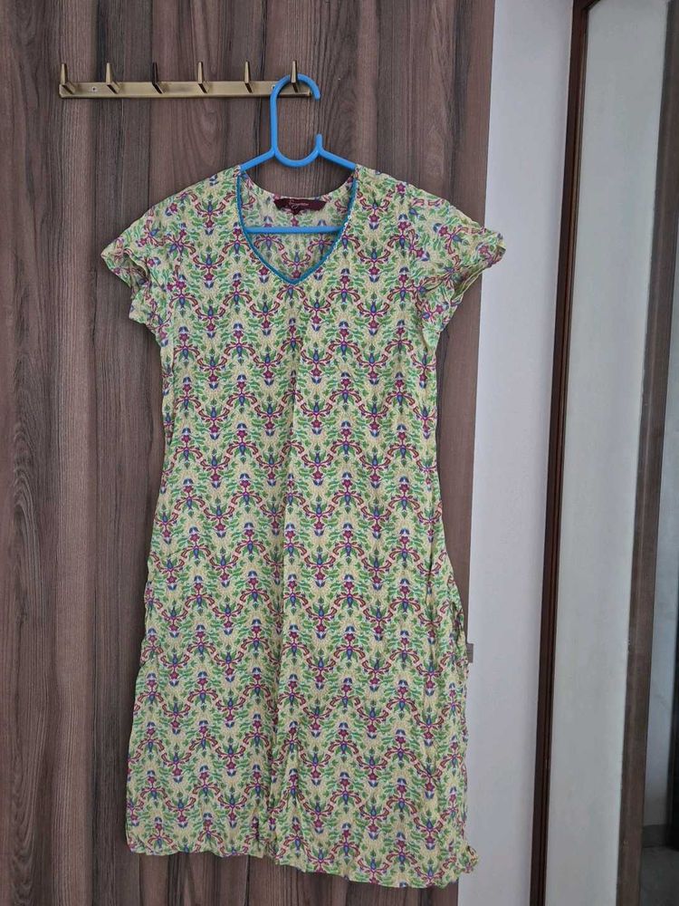 Patterned Casual Dress