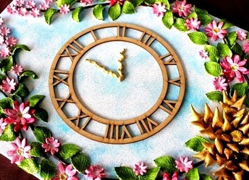 Clay Art Clock Disign