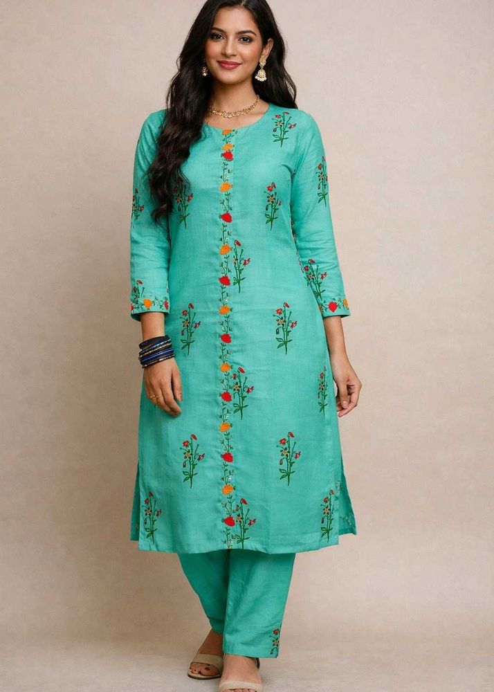 Elegant Embroidered Kurta Set