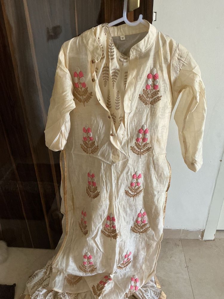 Elegant Embroidered Kurta Set