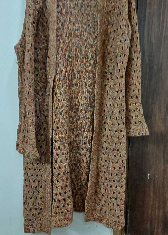 Boho Crochet Knit Cardigan