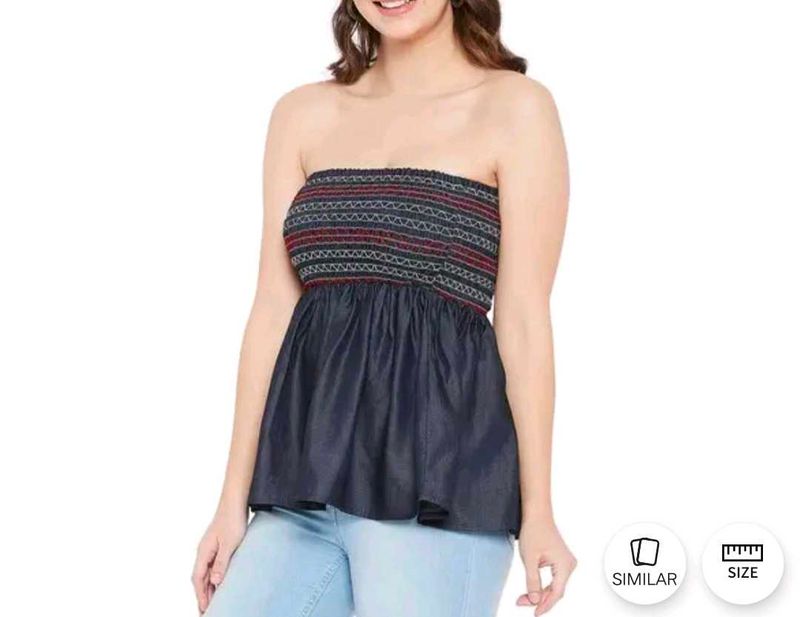 Ruhaan&#39;S Embroidered Tube Top 💃✨