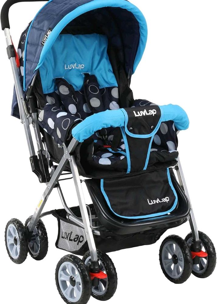 LuvLap Baby Stroller/Pram,5 point safety,360°wheel