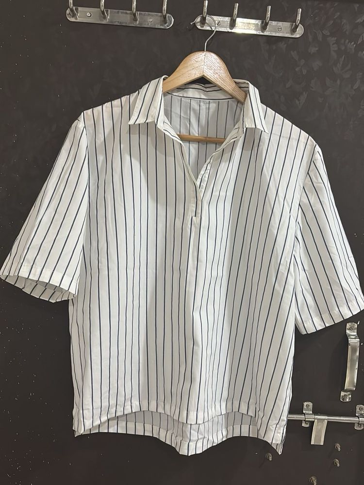 Striped Short-Sleeve Top