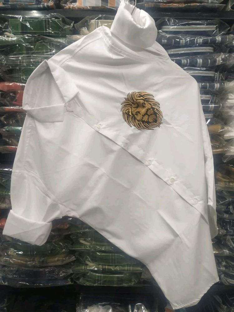Pure White Embroidery Shirt